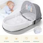Portable Newborn Infant Baby Bed Bassinet Foldable Baby Travel Cot Crib Bed UK