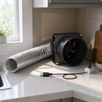 Energy-Efficient Inline Exhaust Fan | Compact, USB Duct Fan, Adjustable Airflow,