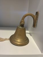 Vintage Heavy Brass Nautical Ship Pub Last Orders Bell Wall Mounted Hand Ringing