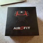 AIROFIT Breathing Trainer Adjustable Resistance Black/Red + USB Cable Pouch