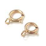 9ct Rose Gold Clasp Bolt Ring 9k 5mm 6mm Open Jewellery Clasp Spring