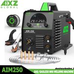 AIXZ 5 in 1 Gas/Gasless MIG Welding Machine 220V MIG/TIG/MMA Welder For Beginner