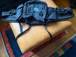 Eagle Creek Black 5L Nylon Hiking Waist Pack, Zip Closure, Adjustable Strap