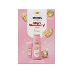 Dove Crumbl Limited Edition Body Care Gift Set Strawberry Crumb Cake, 2 Count