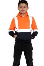 Kids Hi Viz Vest Children's High Vis Jacket Visibility Waistcoat Top Safe Hoodie