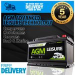VW T4 T5 T6 Campervan Leisure Battery AGM LP100 12v 100ah - Special OFFER Price