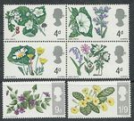 GB 1967 SG717-22 BRITISH WILD FLOWERS (ORDINDARY) MNH