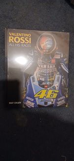 Valentino Rossi All His Races Hard Back Book By Mat Oxley