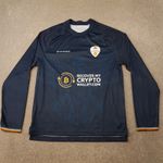 Derbyshire Cricket Shirt Small Blue Samurai T20 One Day Jersey Long Sleeve