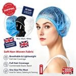 Multi-Colour Disposable Mob Caps Hair Nets 100-1000pcs Salon Catering UK