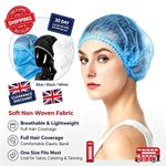 Multi-Colour Disposable Mob Caps Hair Nets 100-1000pcs Salon Catering UK