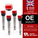 4x Ignition Coils for Audi A3 A4 A5 A6 A7 A8 C6 Q5 Q7 4LB R8 8R TT 8J Allroad