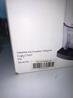 Caterlite CT057 Electric Ice Crusher 12kg/hr 12-Cup Removable, 230V