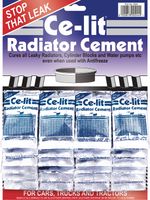 CE-LIT Radiator Stop Leak Sealer Cement Sachets Card Of 24 Celit
