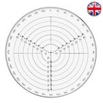 Clear Acrylic Round Center Finder Compass Circle Gauge for Wood Turning Drawing