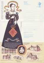 GB Stamps Aerogram / Air Letter APS67 - 26p Mary Queen of Scots, Castle etc 1987