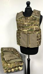 x3 British MTP Camouflage OSPREY Body Armour Vest Covers Military Job Lot