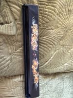 Vintage Mahjong Hand Painted Lacquered Tile Rests Set of 4