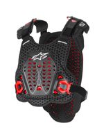 Alpinestars 2026 A-5 Plasma Chest Protector Black Red White MX Quad Off Road