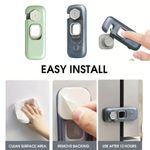 1-20X Child Kid Lock Fridge, Freezer, Cabinet Catch Baby Safety Lock Door Safe
