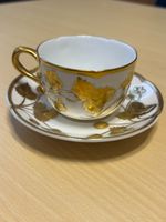 Rare Minton Victoria Strawberry All Gold 22K Tea Cup and Saucer Set England