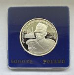 Poland Silver Coin 1989 5000 Zlotych 1939 II Wojna Światowa UNC Polish