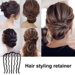 2Pcs Hair Comb Clips For Styling U Shaped Fine Hair Side French Twist Hair Combs