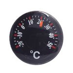 High Accuracy 20mm Round Plastic Thermometer, Compact and Durable Design