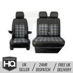VW T5.1 / T6 / T6.1 – 2+1 GTI Blue GTI Style Seat Covers (2010-2022)