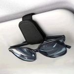 Car Sun Visor Sunglasses Magnetic Leather holder Eyeglass Hanger Clip UK