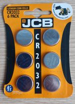 6 X JCB CR2032 3V Lithium Button Coin Cell Battery DL2032 BR2032 Long Expiry