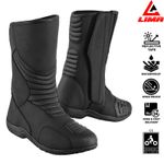 Mens Waterproof Leather Touring Boots Motorbike Motorcycle Riding Armoured Shoes