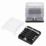 6 Way Fuse Block ABS Fuse Box Holder 32V DC With LED Indicator Negative