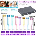 8 Weighted Tuning Forks Set for Sound Healing Meditation Body Balancing w/Box UK