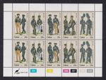 CISKEI 1984 Military Uniforms (Cape Rifles) set of 5 in sheetlet SG 64-68 MNH/**