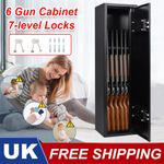 6 Gun Cabinet Lockable Safe Rifle Firearm Steel BS7558/92 Police Approved NEW