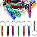 Aluminium Sports Dog Rape Whistle Keyring Safety Gadget Very loud whistle UK Sel