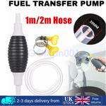 Car Fuel Tank Sucker Siphon Hand Pump Portable Fuel Transfer Pump for Oil Gas