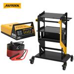 Car Programming Power Stabilizer Battery Charger with Diagnostic Tool Trolley