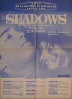 SHADOWS - JOHN CASSAVETES / JAZZ - RARE ORIGINAL MEDIUM FRENCH MOVIE POSTER