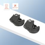 2X CAT I Tractor Lower Link Quick Release Hitch Hooks with Balls weld on end