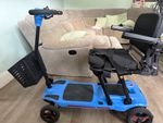 CareCo LiteFold Foldable 4-Wheel Electric Mobility Scooter Blue/Black