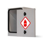 CAMPERVAN CAMPINGAZ STEEL SAFETY GAS LOCKER FOR 907 904 BOTTLE MOTORHOME (GREY)