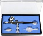 Mini Airbrush Kit Dual Action Spray Gun Model Paint Tattoo 0.2/0.3/0.5mm Kit UK