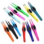 PROFESSIONAL SLANTED GRIPPY EYEBROW TWEEZERS HAIR BEAUTY TWEEZER GRIPPED
