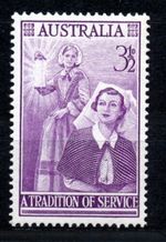 AUSTRALIA 1955 SG287 QEII 3½d. NURSING PROFESSION COMMEMORATION -  MNH