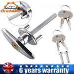 Universal Garage Door Lock, T Handle Lock with 4 Keys for Caravans Zinc Alloy UK