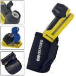 Oxford Titan Motorcycle Disc Lock Yellow / Black With 10mm Pin Including Pouch