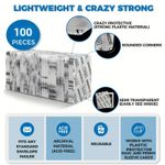 Upgrade 100 Pack Trading Card Shipping Hard Protector 3.5X4.5Inch Round Corner