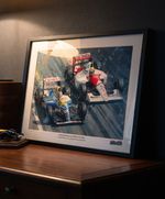 MANSELL & SENNA A3 Limited edition print by Greg Tillett Formula One F1 Poster